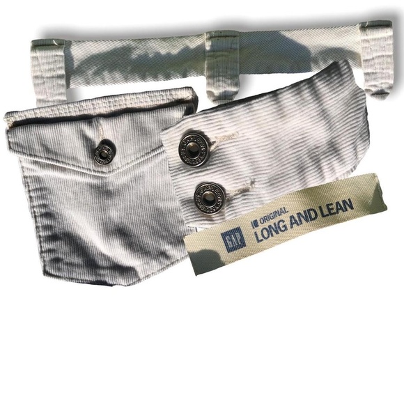 holy kamoly >.< | cutest beige y2k low-waisted corduroy-like flare pants - Picture 4 of 4